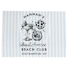 Sacola Para Presentes Grande Bachelorette Azul de Imagem Moderna