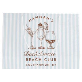 Sacola Para Presentes Grande Bachelorette Azul de Imagem Moderna