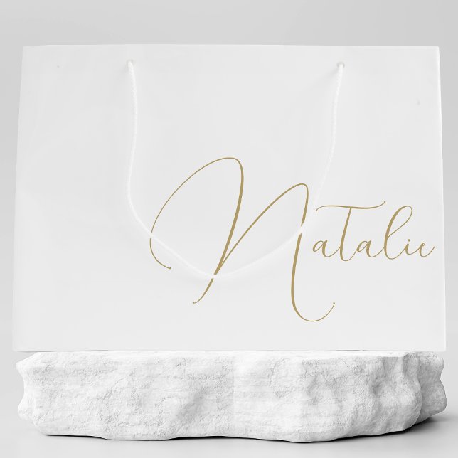 Sacola Para Presentes Grande Bachelorette Personalizada do Partido Bridal Bride (Criador carregado)