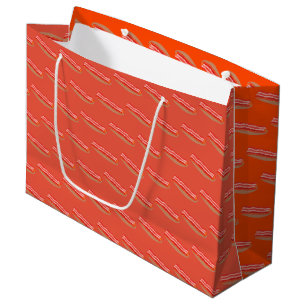 Sacola Para Presentes Grande Bacon Engraçado