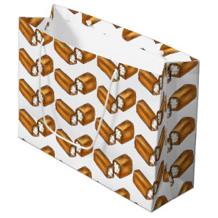 Sacola Para Presentes Grande Bag de Comida de Lixo com Creme Twinkie