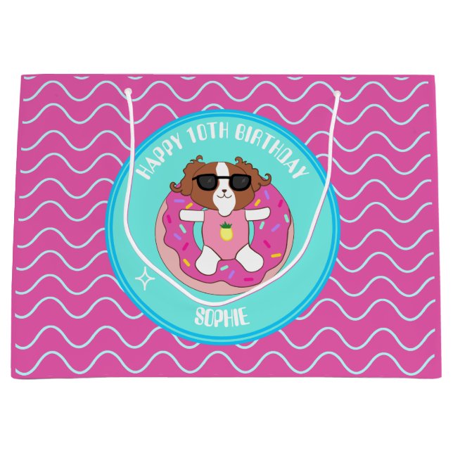 Sacola Para Presentes Grande Bag de presente para Piscina de aniversário person (Frente)