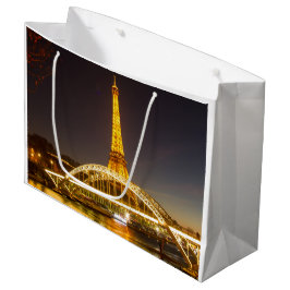 Sacola Para Presentes Grande Bag de presentes da Torre Eiffel de Paris
