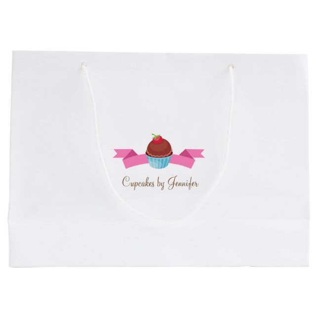 Sacola Para Presentes Grande Bag de presentes de negócios de Cupcake CUTE (Verso)