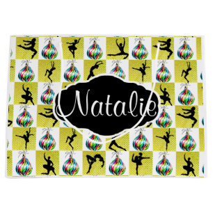 SACOLA PARA PRESENTES GRANDE BAG GORGEOSO DOURADO DE OFERTA DE OFERTA DO BALLER