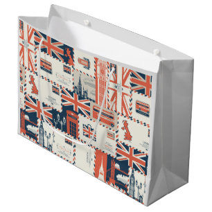 Sacola Para Presentes Grande Bagagens de presentes Postadas de Londres
