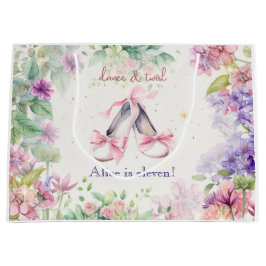 Sacola Para Presentes Grande baile e aniversário de bailarina