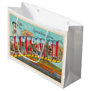 Sacola Para Presentes Grande Bakersfield Califórnia - Letra grande