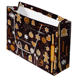 Sacola Para Presentes Grande Baking Feriado