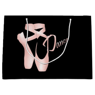 Sacola Para Presentes Grande Balé Ballerina Pink Calçados Dança LG GB