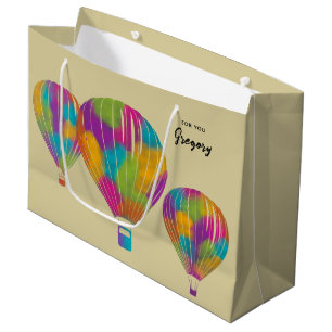 Sacola Para Presentes Grande Balões de Ar Quente Pintados Pintados Personalizad