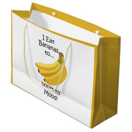 Sacola Para Presentes Grande Banana Fruta Tropical Aumenta Meu Humor Engraçado