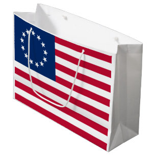 Sacola Para Presentes Grande Bandeira americana Betsy Ross