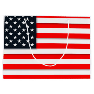 Sacola Para Presentes Grande Bandeira americana EUA do mundo