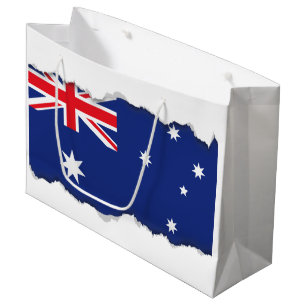 Sacola Para Presentes Grande Bandeira australiana