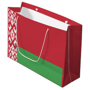 Sacola Para Presentes Grande Bandeira Bielorrussa Patriótica