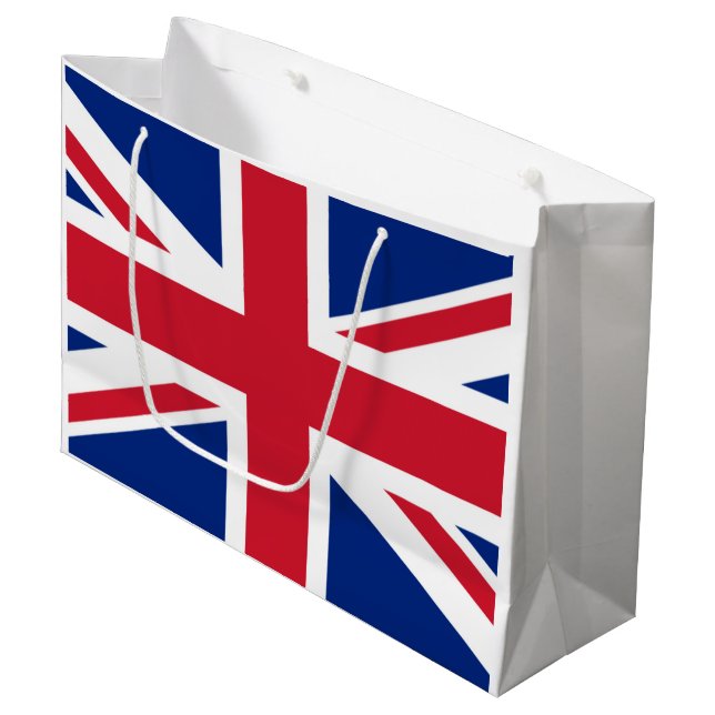 Sacola Para Presentes Grande bandeira britânica (Frente inclinada)