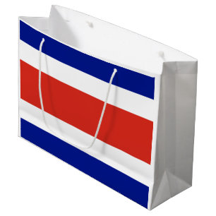 Sacola Para Presentes Grande Bandeira Civil da Costa Rica