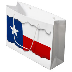 Sacola Para Presentes Grande Bandeira clássica do estado de Texas