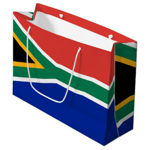 Sacola Para Presentes Grande Bandeira da África do Sul