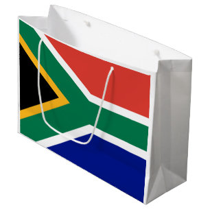 Sacola Para Presentes Grande Bandeira da África do Sul
