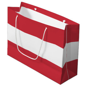 Sacola Para Presentes Grande Bandeira da Áustria