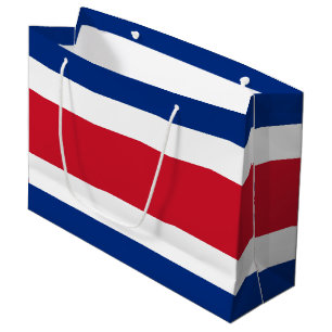 Sacola Para Presentes Grande bandeira da Costa Rica