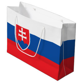 Sacola Para Presentes Grande Bandeira da Eslováquia