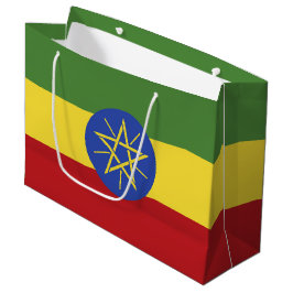 Sacola Para Presentes Grande Bandeira da Etiópia