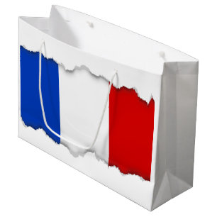 Sacola Para Presentes Grande Bandeira da França