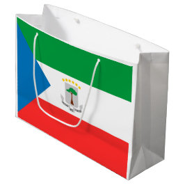 Sacola Para Presentes Grande bandeira da Guiné Equatorial
