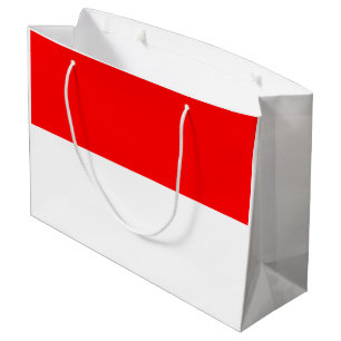 Sacola Para Presentes Grande Bandeira da Indonésia