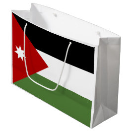 Sacola Para Presentes Grande Bandeira da Jordânia