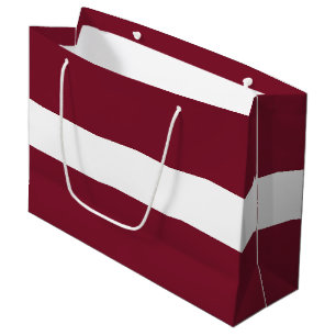 Sacola Para Presentes Grande Bandeira da Letónia