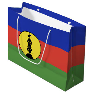 Sacola Para Presentes Grande bandeira da Nova Caledônia
