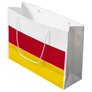 Sacola Para Presentes Grande Bandeira da Ossétia do Norte