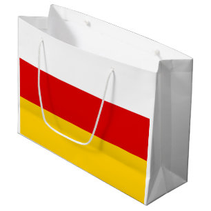 Sacola Para Presentes Grande Bandeira da Ossétia do Sul