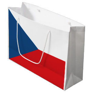 Sacola Para Presentes Grande Bandeira da República Checa