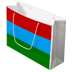 Sacola Para Presentes Grande Bandeira da República da Carélia