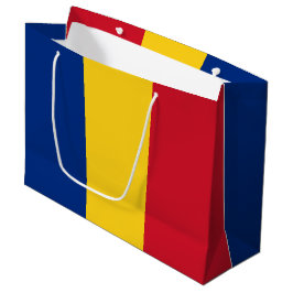 Sacola Para Presentes Grande Bandeira da Romênia