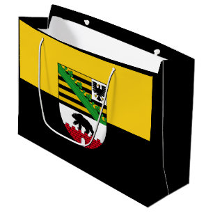 Sacola Para Presentes Grande Bandeira da Saxónia-Anhalt Large Gift Bag