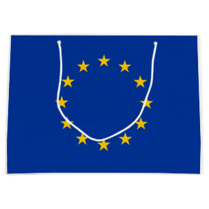 Sacola Para Presentes Grande Bandeira da União Europeia (UE) (Europa)