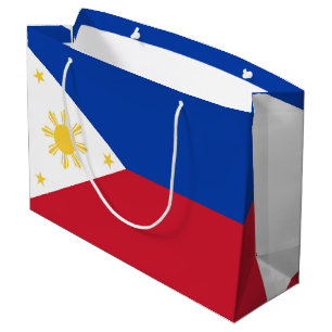 Sacola Para Presentes Grande Bandeira das Filipinas