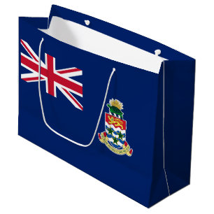 Sacola Para Presentes Grande Bandeira das Ilhas Cayman