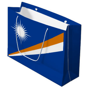 Sacola Para Presentes Grande Bandeira das Ilhas Marshall