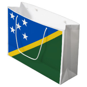 Sacola Para Presentes Grande Bandeira das Ilhas Salomão