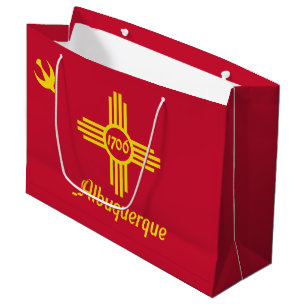 Sacola Para Presentes Grande Bandeira de Albuquerque, Grande Saco de Presente d