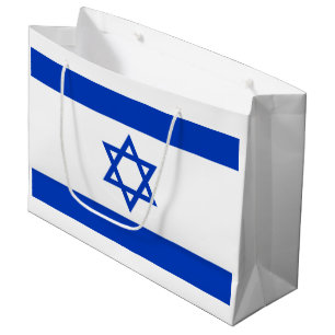 Sacola Para Presentes Grande Bandeira de Israel
