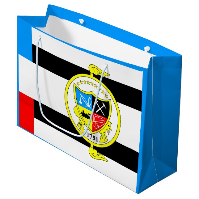 Sacola Para Presentes Grande Bandeira de Knoxville, Tennessee (Frente inclinada)