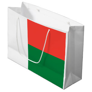 Sacola Para Presentes Grande Bandeira de Madagáscar